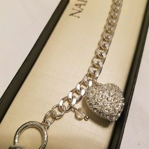 Silver charm bracelet